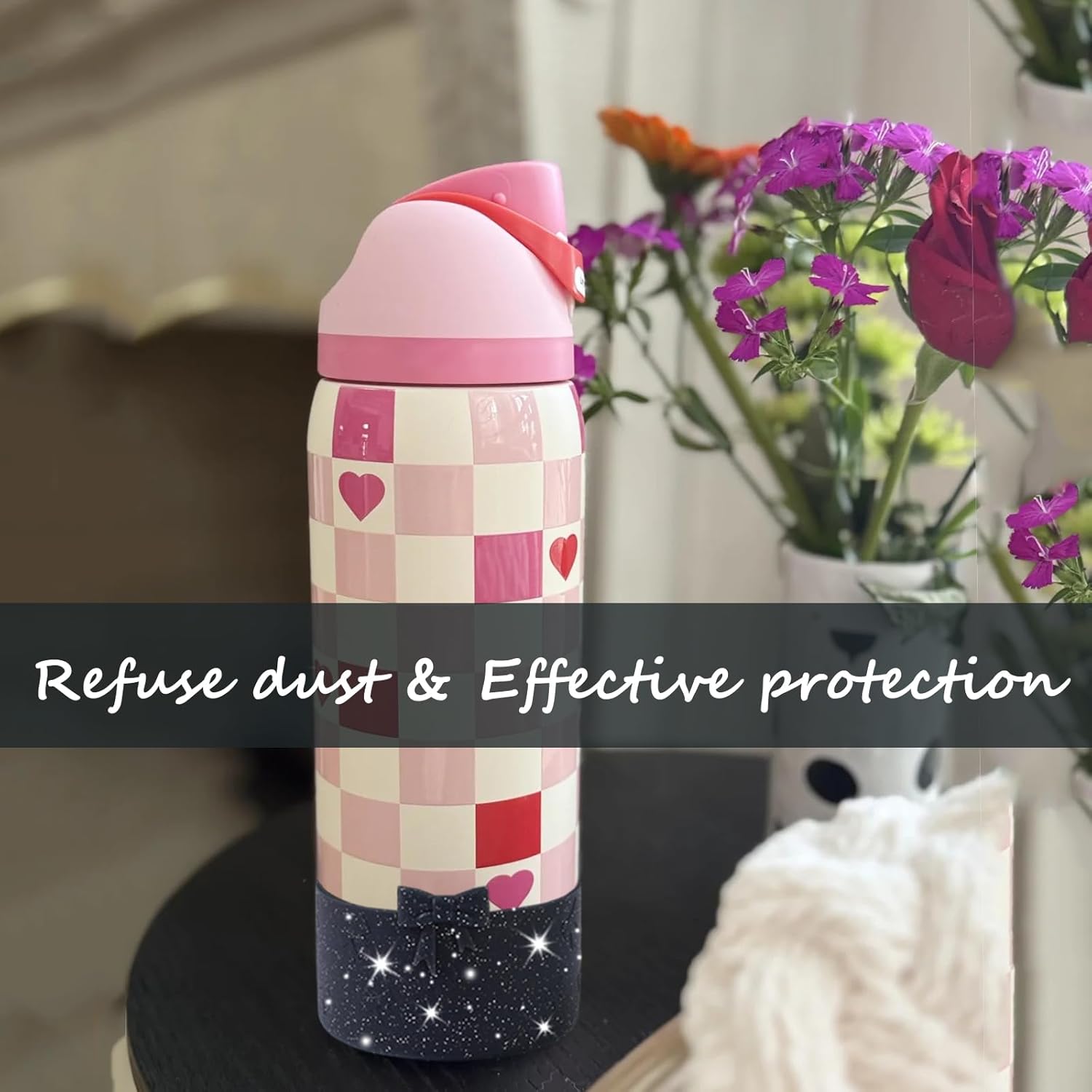 Silicone Bow Boot Water Bottles Accessories for Owala 32 oz WaterBottles - Image 4