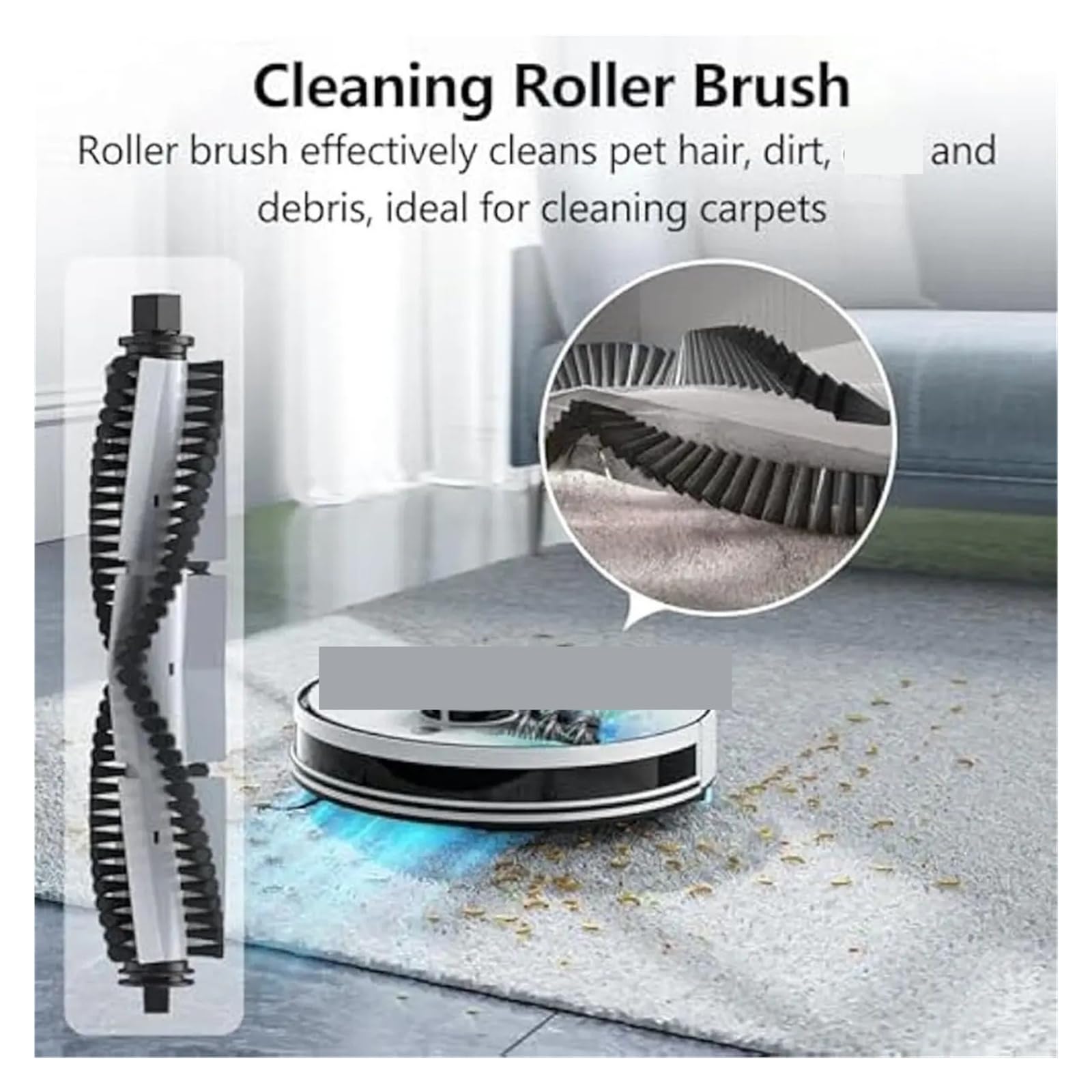 Roboter-Staubsauger-Set, Kompatibel Mit ILIFE | Staubsauger 1 Hauptbürste, 6 Seitenbürsten, 8 Filter, 4 Mopps, 1 Reinigungsbürste, for Modelle: A30 A30 Pro