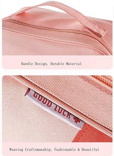 Miniatura 3 de Bolsa de primeros auxilios vacía, bolsa médica de viaje para viajes, camping, senderismo, bolsa médica familiar de gran capacidad (grande, rosa)