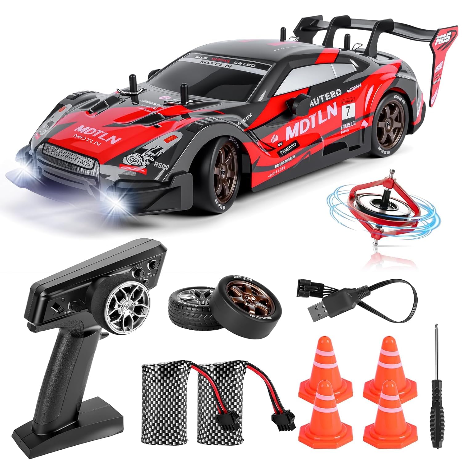 SKYBUCKET Drift Car Remote Controlled Pro, 1:16 4WD Tabletop Drift