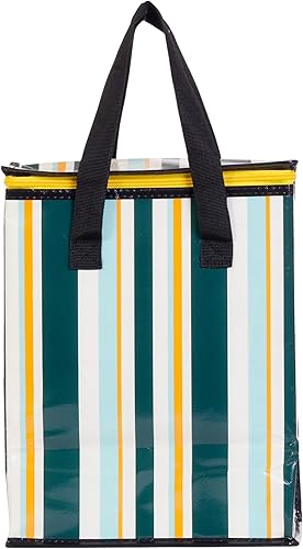 Miniatura 4 de PLANET E Bolsas reutilizables para comestibles y pícnic, colorido, plegable, multiusos, resistente, con enfriador aislado con cremallera (paquete de