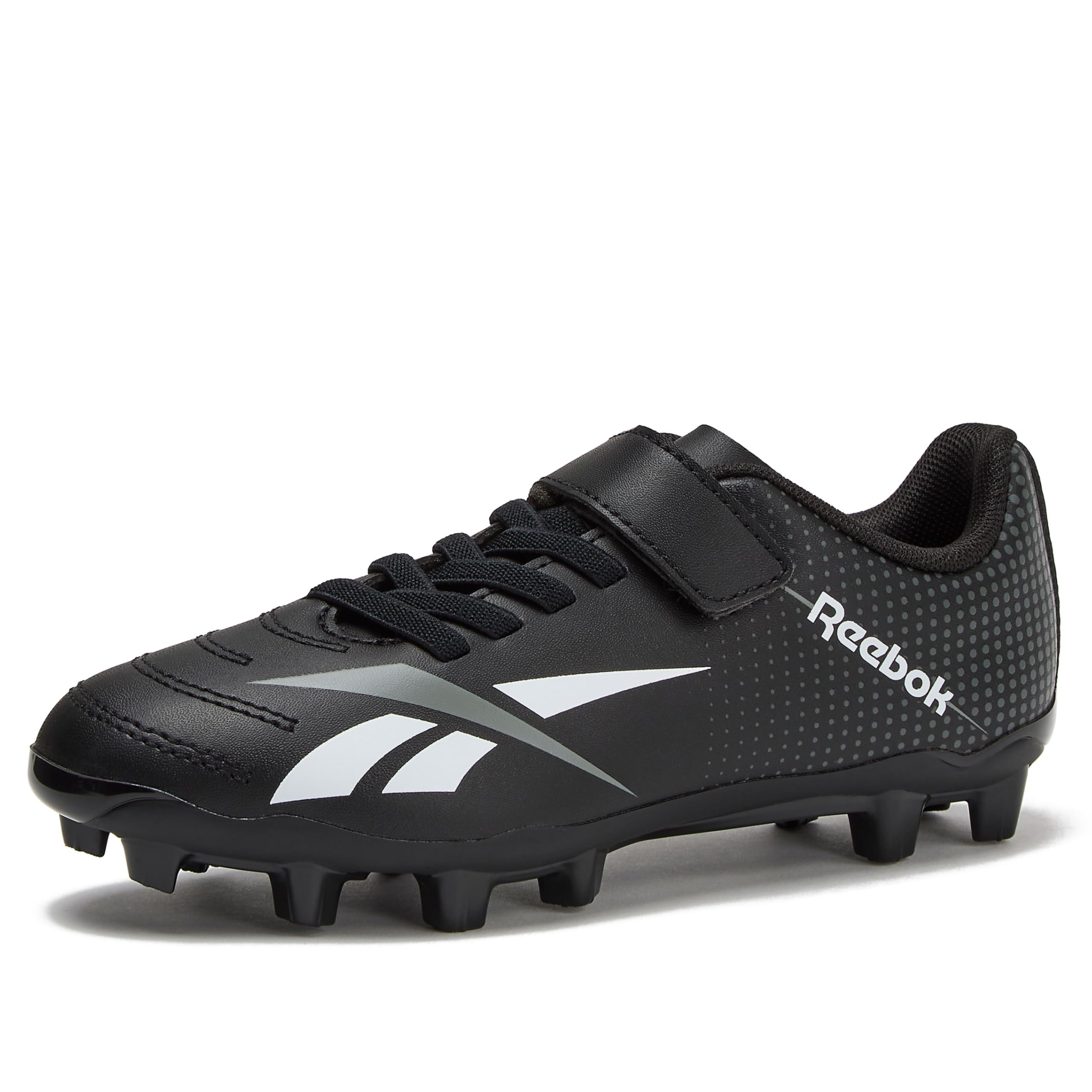 Reebok Strike MG Youth Kids Soccer Cleats Boys and Girls Soccer Shoes, Lace Up or Hook &amp; Loop Closure, Indoor or Outdoor for Turf or Grass