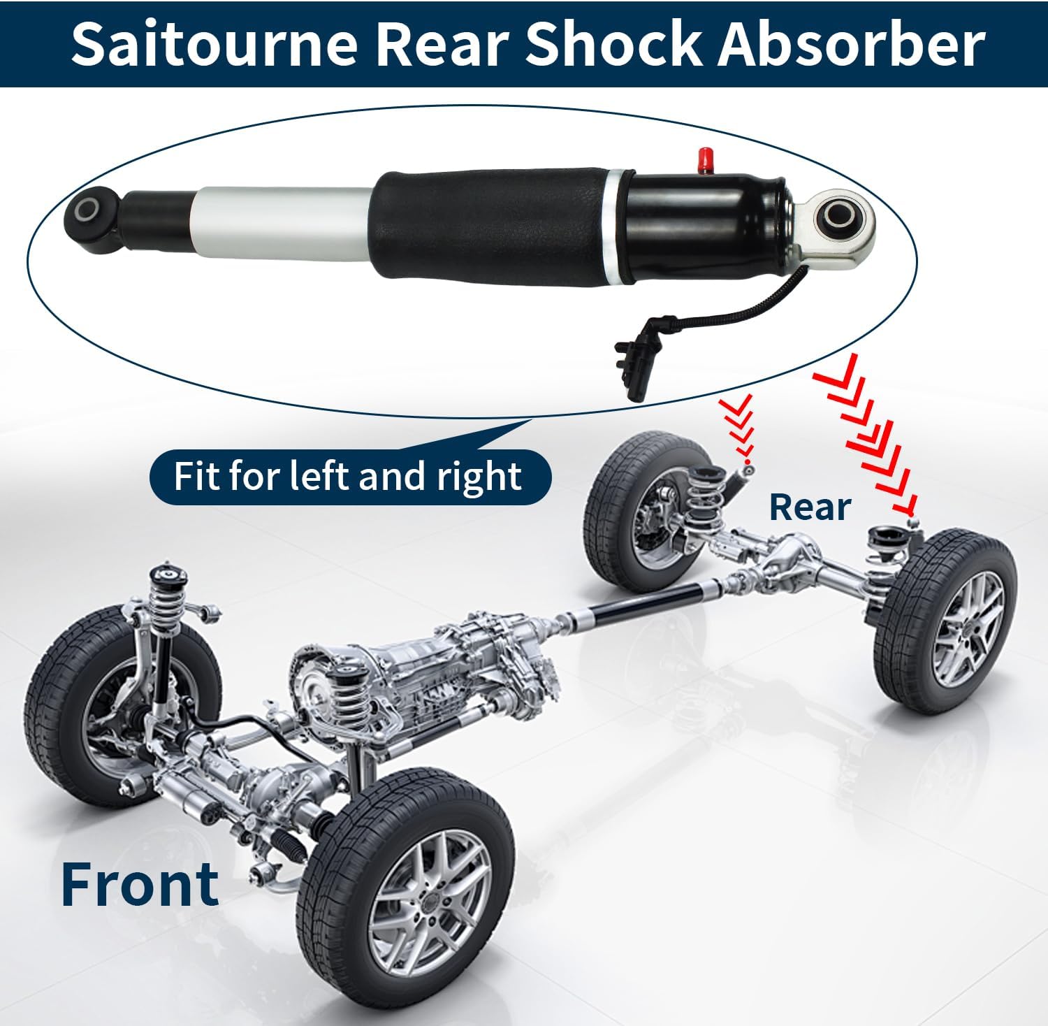 84176675 Rear Air Shock Strut Absorber Compatible with 2015-2020 Chevy Tahoe Suburban for Cadillac Escalade ESV for GMC Yukon XL 23151122 23267007 23290661