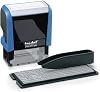 Trodat Printy 4911 DIY Self Inking Stamp, Blue Body - Black Ink, 29x54x69mm
