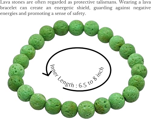 Miniatura 440 de Amazing Gemstone Pulsera de cristal para mujeres y hombres, pulsera de cristal curativo de protección, pulsera elástica con cuentas de piedras