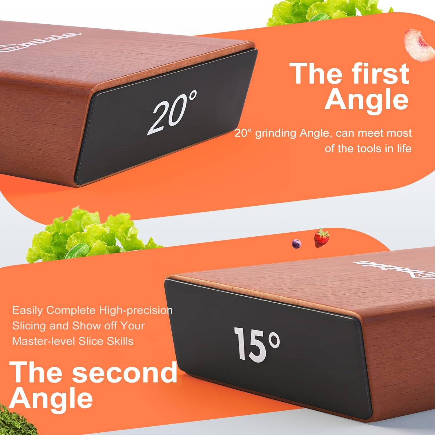 Rolling Knife Sharpener – Diamond-Crafted Sharpening Kit with Magnetic Angle System – Easy Knife Sharpening at 15 Degree and 20 Degree Angles – Safe, Compact, Edge Results - Cheff Approved