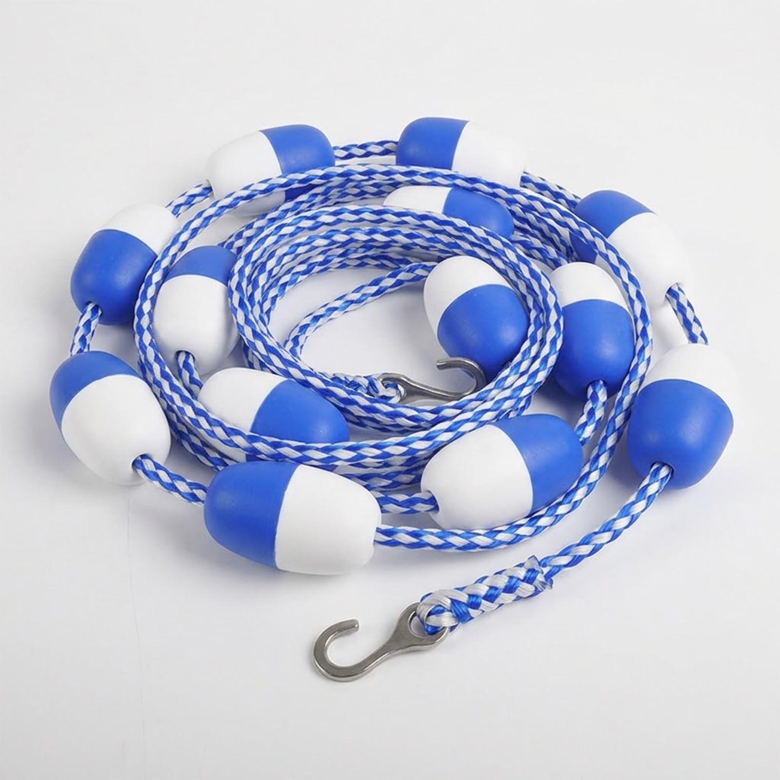 Cordes de piscine haute visibilité - Kit de séparation de ligne de sécurité flottante de 23 m avec crochets, idéal pour les piscines enterrées et extérieures, balise de couloir de nage, dura