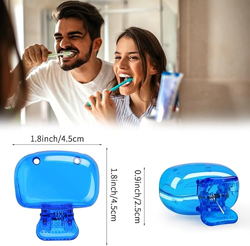 Miniatura 7 de Waenerec Tapa para la cabeza del cepillo de dientes, 6 unidades, clips para cepillos de dientes, protector portátil para cepillos de dientes,