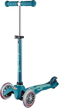 Micro Kickboard Mini 3-Wheel Toddler Scooter, Ages 2-5, Up to 110lbs | Lean-to-Steer Design, Adjustable T-Bar Grows with Your Child, Smooth-Ride PU Wheels, Rear Brake, Swiss-Engineered