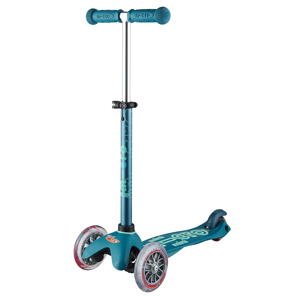 Micro Kickboard - Mini Deluxe 3-Wheeled, Lean-to-Steer, Swiss-Designed Micro Scooter for Kids, Ages 2-5 (Ice Blue)