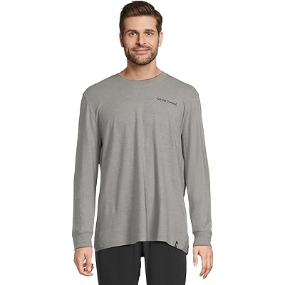 Мужская рубашка Smartwool Gondola View Long Sleeve Graphic Tee light gray heather
