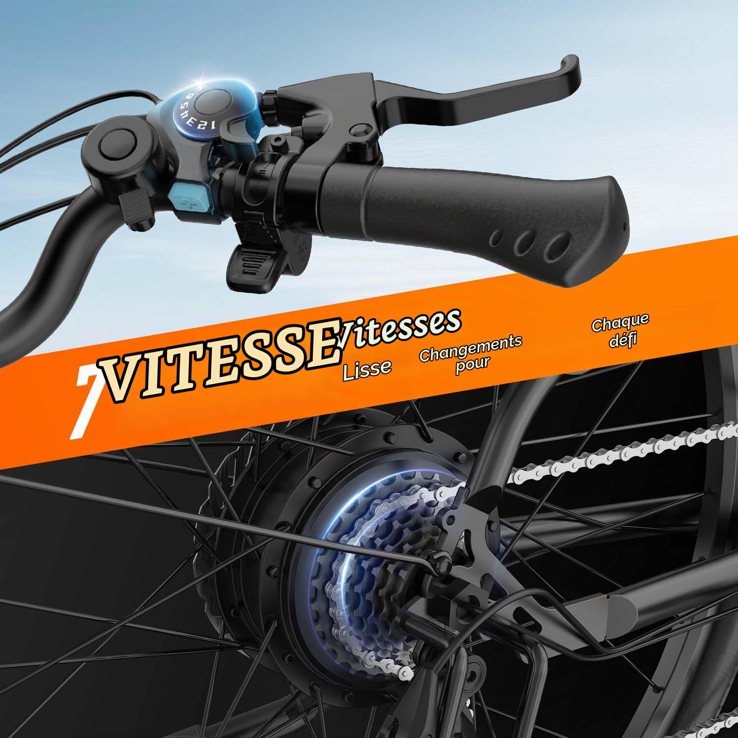 URLIFE Vélo Électrique, 26" Électrique avec Batterie au Lithium Amovible 48V 10.4Ah, Vélo de Montagne Electrique avec 7 Vitesses, Moteur 250W, Autonomie 80-100km pour Adulte (Noir)