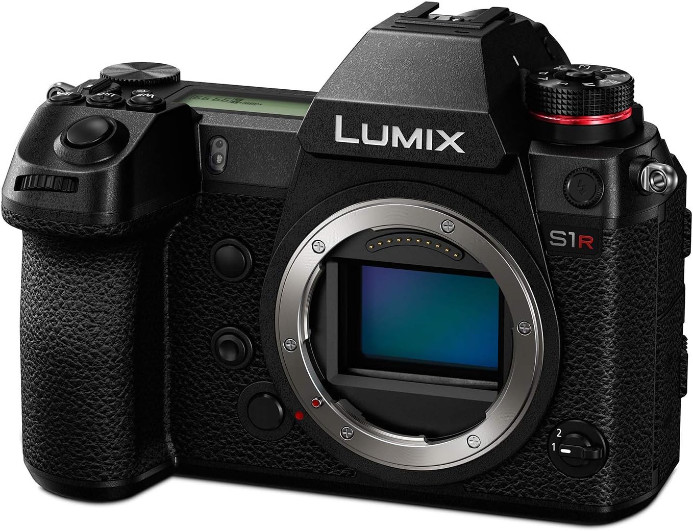 Panasonic LUMIX S1R Full Frame Mirrorless Camera with 47.3MP MOS High Resolution Sensor, L-Mount Lens Compatible, 4K HDR Video and 3.2” LCD - DC-S1RBODY (Renewed)