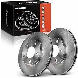 A-Preiu 11.02 Inch (280) Rear Solid Disc Brake Rotors Ceraic Pads Kit Copatible With - View #13