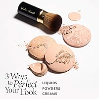 Vista 3 de LAURA GELLER NEW YORK - Brocha retráctil con mango de aluminio Kabuki, para todo el maquillaje facial y base para maquillaje facial líquido, crema