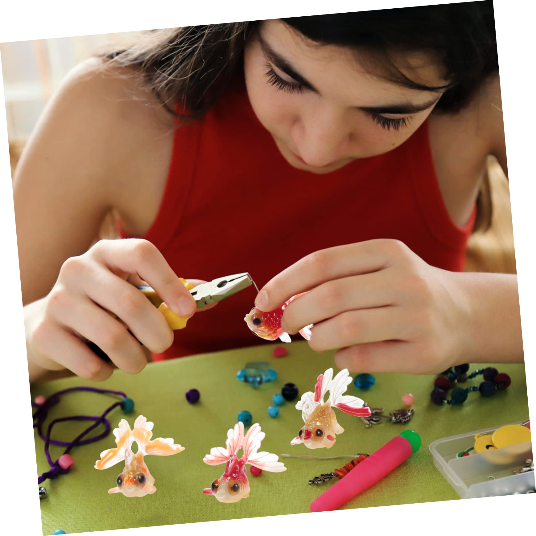 EXCEART 60pièces Charms Poisson Pour Création De Bijoux Pendentifs Amusants Forme De Poisson Pour Colliers Et Bracelets