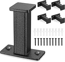 5 x Square Wall Mounted Screw Hooks Coat Hook Black Metal Screw Hook for Clothes Robe Towel Hook for Bathroom Bedroom Kitchen Entrance