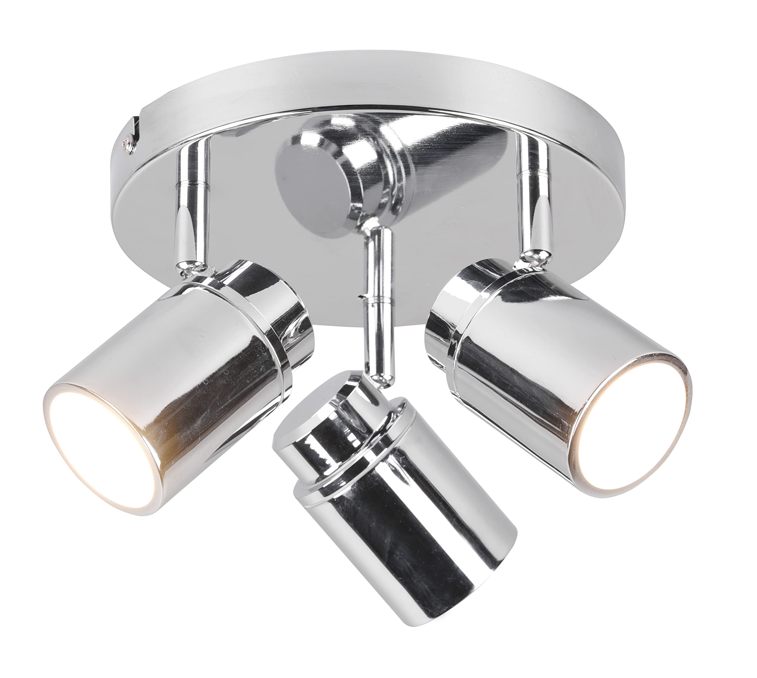 Trio Leuchten Bad Deckenleuchte Angelo 880430306, Metall Chrom, exklusiv Leuchtmittel 3x GU10