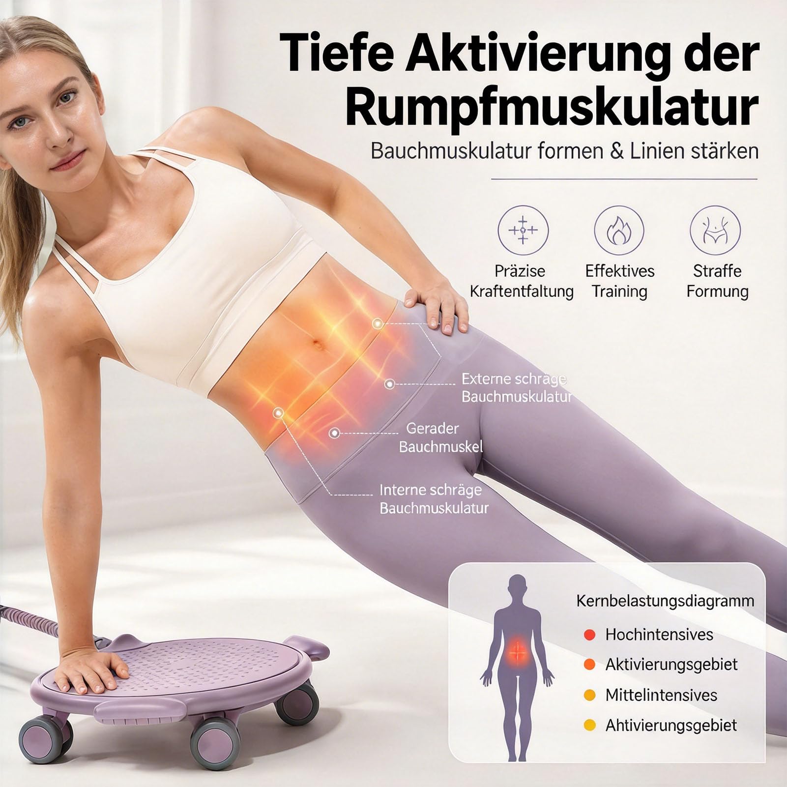Sliders Fitness mit Latexseile und Verdickte Kniepolster