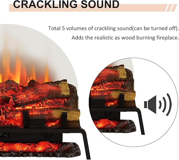 Chimenea Eléctrica PuraFlame 27" Insertable, 750W/1500W, 6 Colores miniatura 6