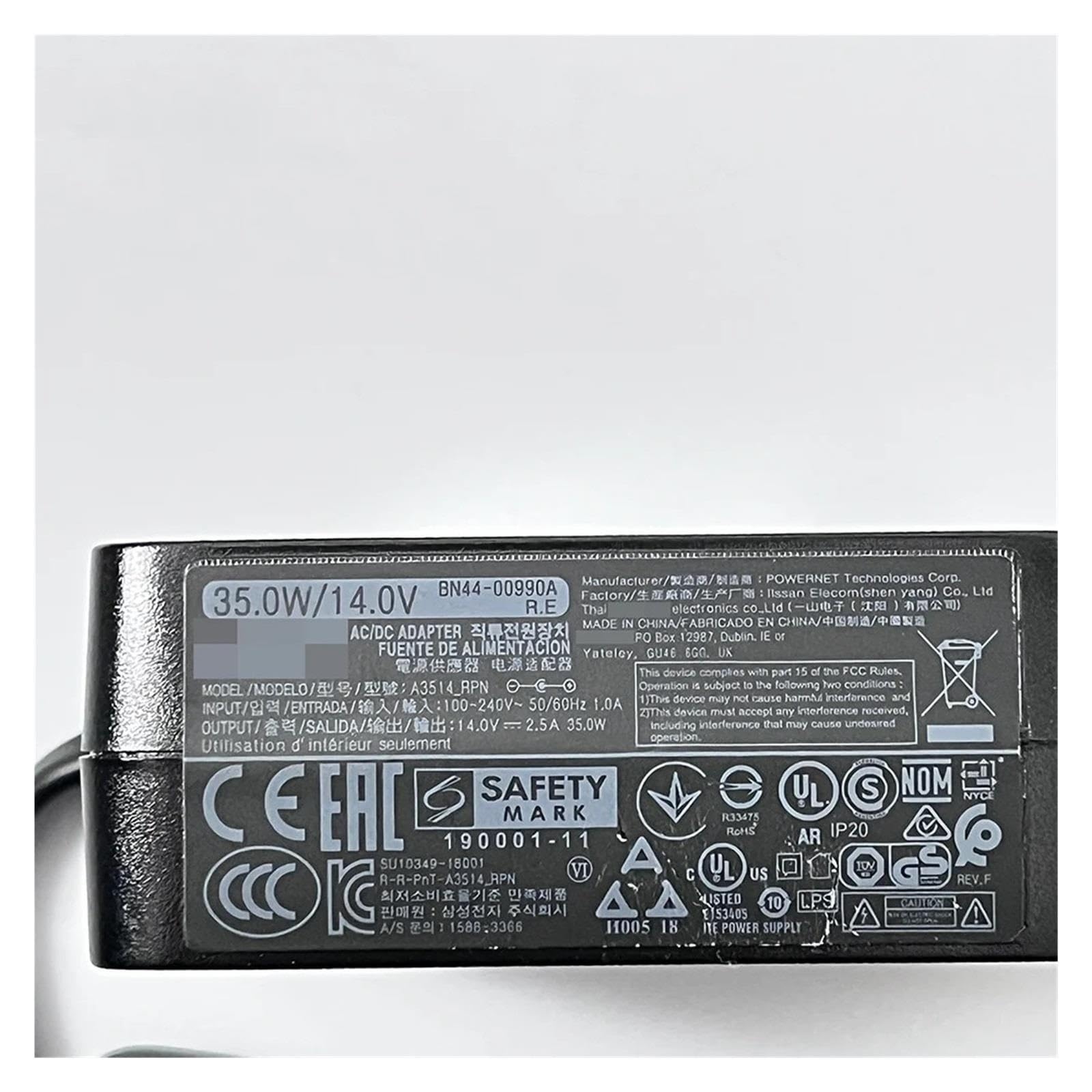 Cavo Di Conversione TV BN44-00990A A3514_RPN Adattatore Di Alimentazione CA/CC, Compatibile For Samsung, Monitor LC32F391FWN, LF27G35TFW C24RG52FQC, C27F398FWU, Gruppo Cavi