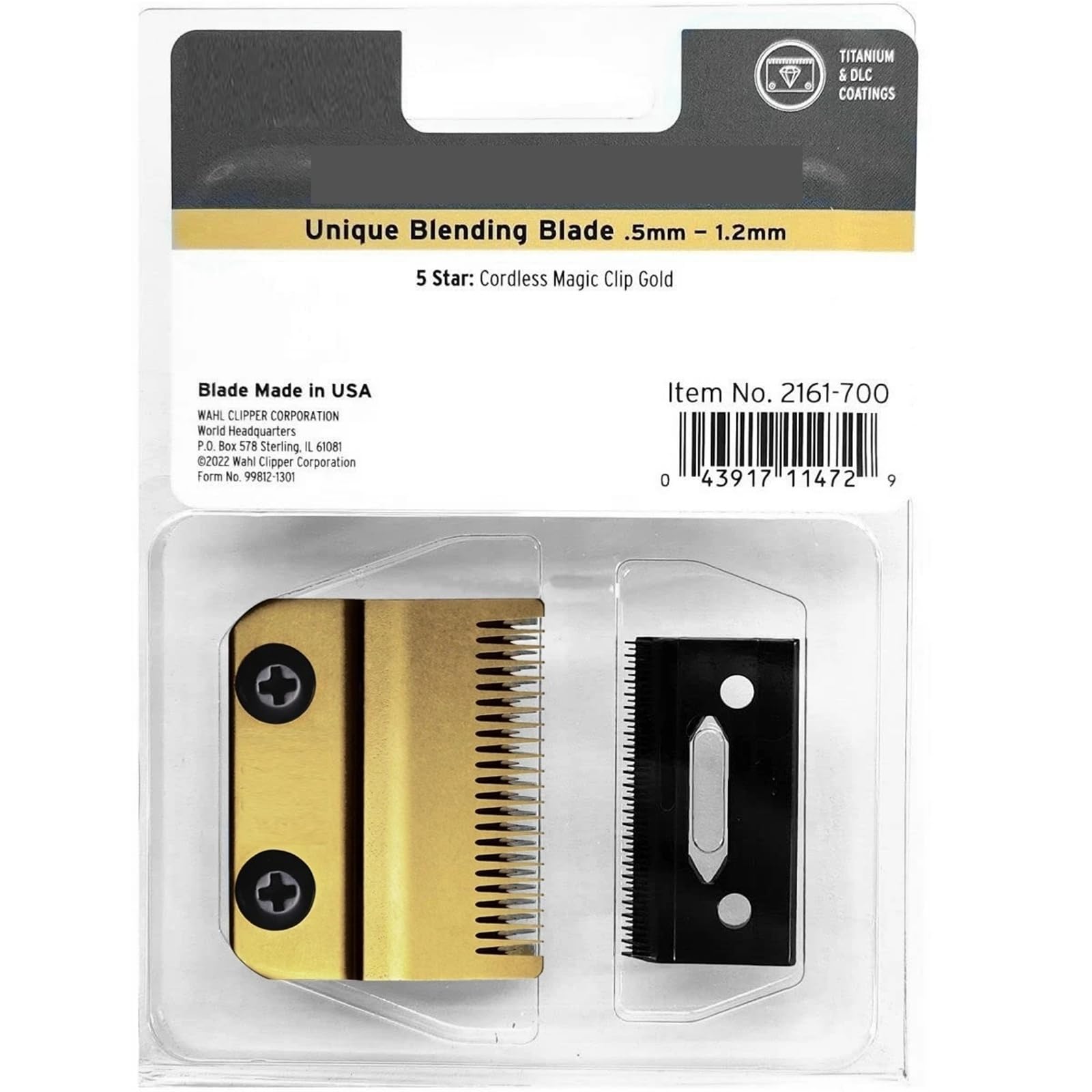 Lame de rechange gold #2161 pour remplacer une tête de coupe usée sans changer de tondeuse