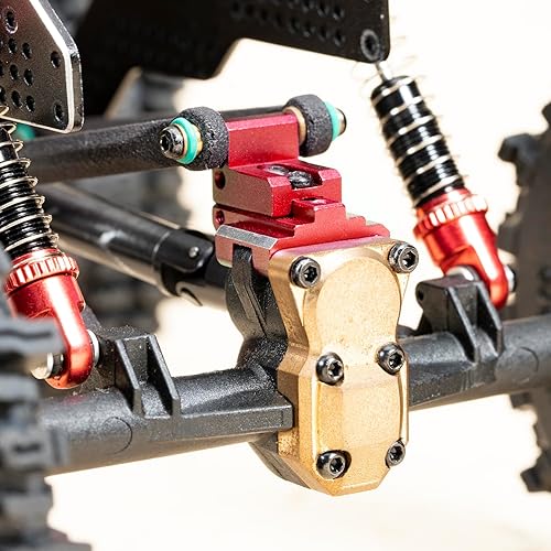 Miniatura 10 de RampCrab Montaje de eslabones superiores del braguero del eje trasero para coche SCX24 AX24 RC, ajuste de múltiples posiciones, pieza de