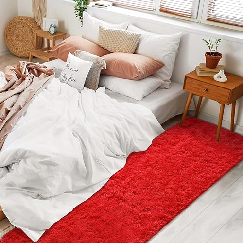 Vista 259 de BENRON Alfombras suaves para dormitorio, 2 x 6, lavables para pasillo, entrada, cocina, dormitorio, alfombra mullida para decoración de habitación