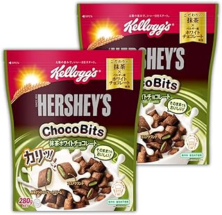 【Amazon.co.jp限定】 ケロッグ ハーシーチョコビッツ 抹茶ホワイトチョコレート 280g