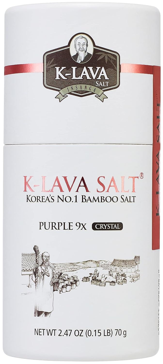 K-LAVA SALT—Korea's No.1 Bamboo Salt—Purple 9x, Crystal, 2.47 Ounce