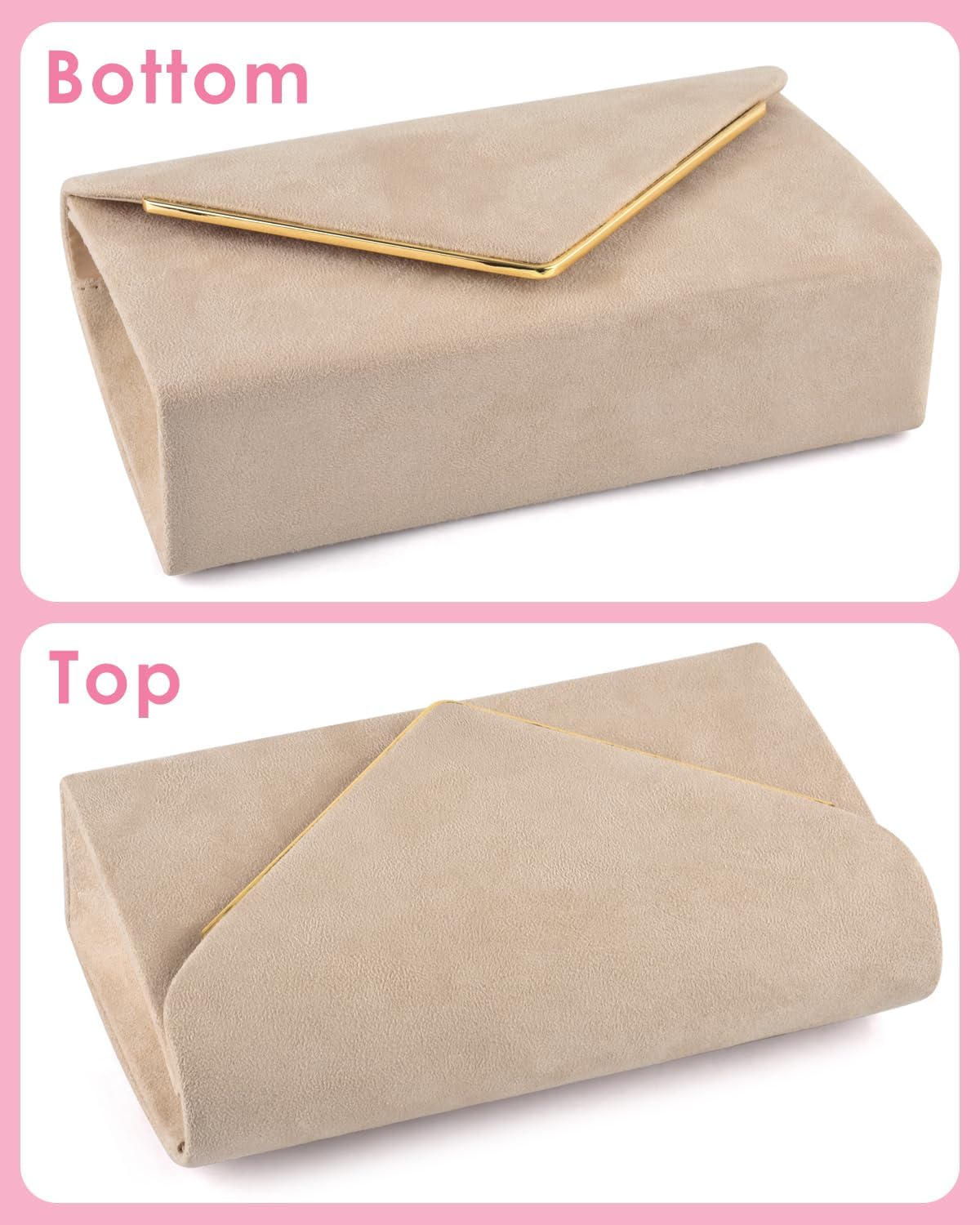 TINDTOP Evening Clutch Purses for Women Handbags for Formal Wedding Party Cocktail Prom Crossbody Shoulder Envelope Bag | for Formal Wedding, Party, Cocktail, Prom, for Formal Wedding, Party - Image 7