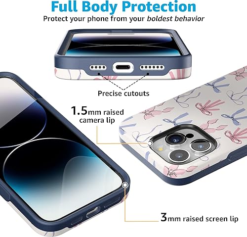 Vista 77 de Casely Funda para iPhone 15 Pro Max Jardín Secreto Flores mixtas Funda atrevida Compatible con MagSafe y botón de acción Secret Garden