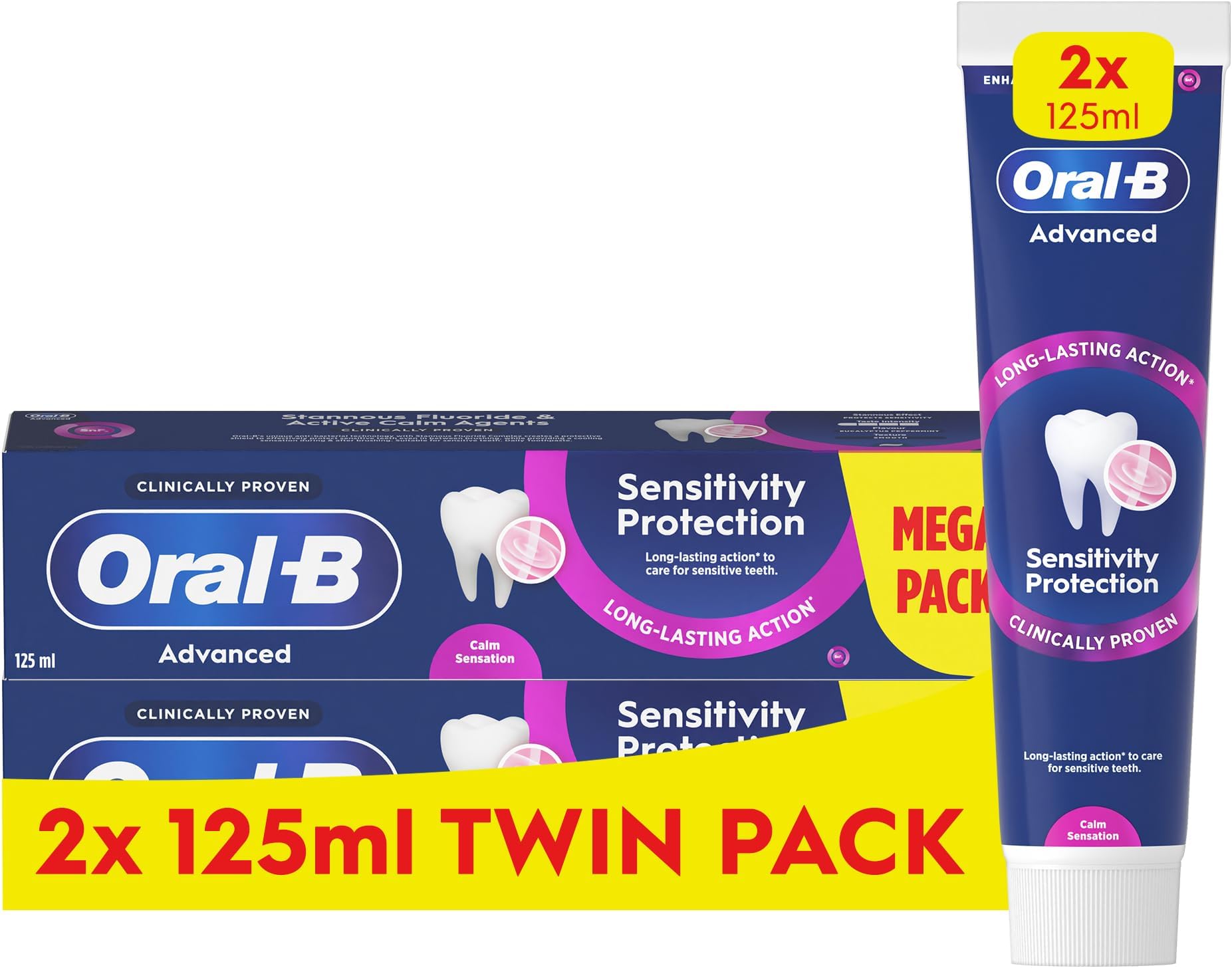 Oral-B Advanced Sensitivity Protection Toothpaste 2 x 125 ml Twin Pack