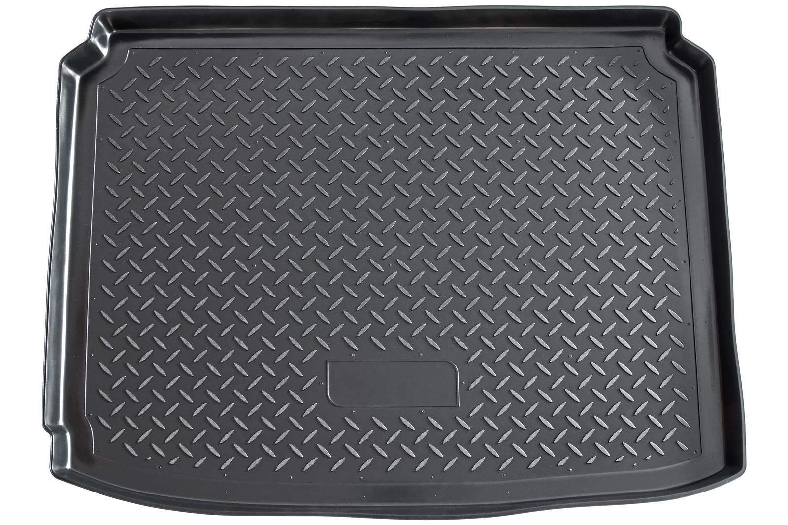 Recambo Bac de coffre pour Peugeot 308 I à hayon | 2007-2013 | Ajustement parfait avec bord en plastique flexible noir