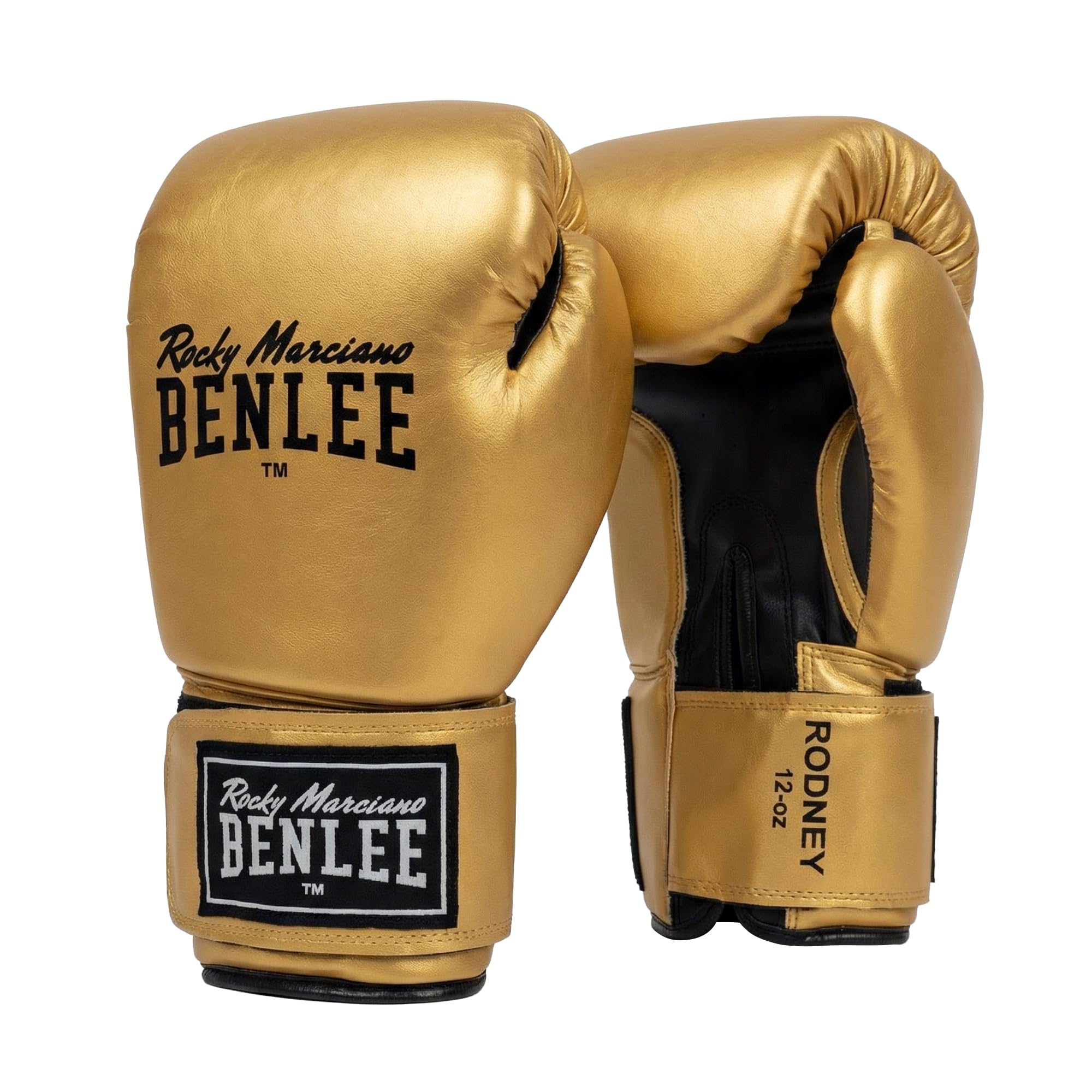 Ben Lee Rocky Marciano PU Training Glove RODNEY Boxing gloves - Gold/Black, 12 oz โ image 1