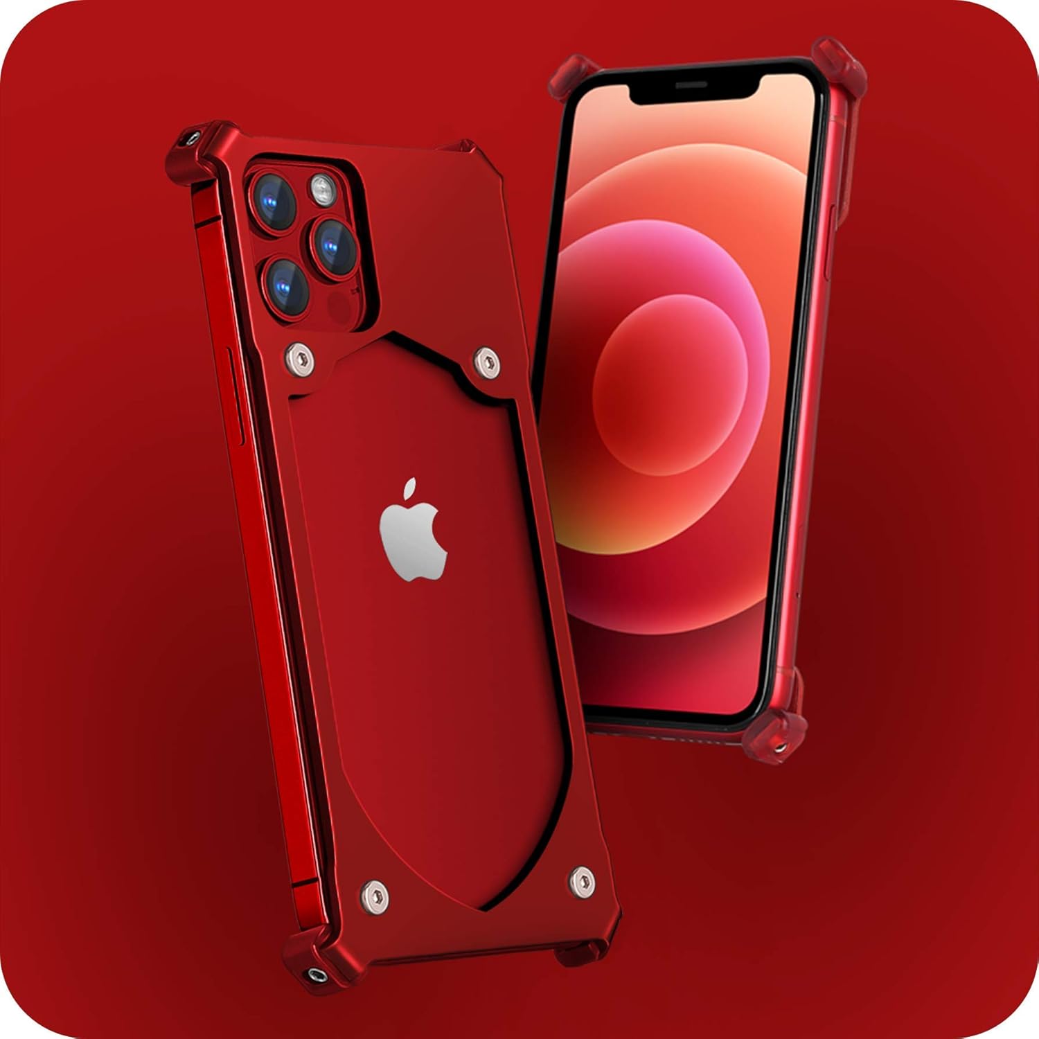 60% Off Discount [iPhone 11 Pro] BeraShield Titanium Metal Slim Battery Case [Military Drop Tested, Lightweight, Naked Feel, Durable] Compatible with iPhone 11 Pro (Red)