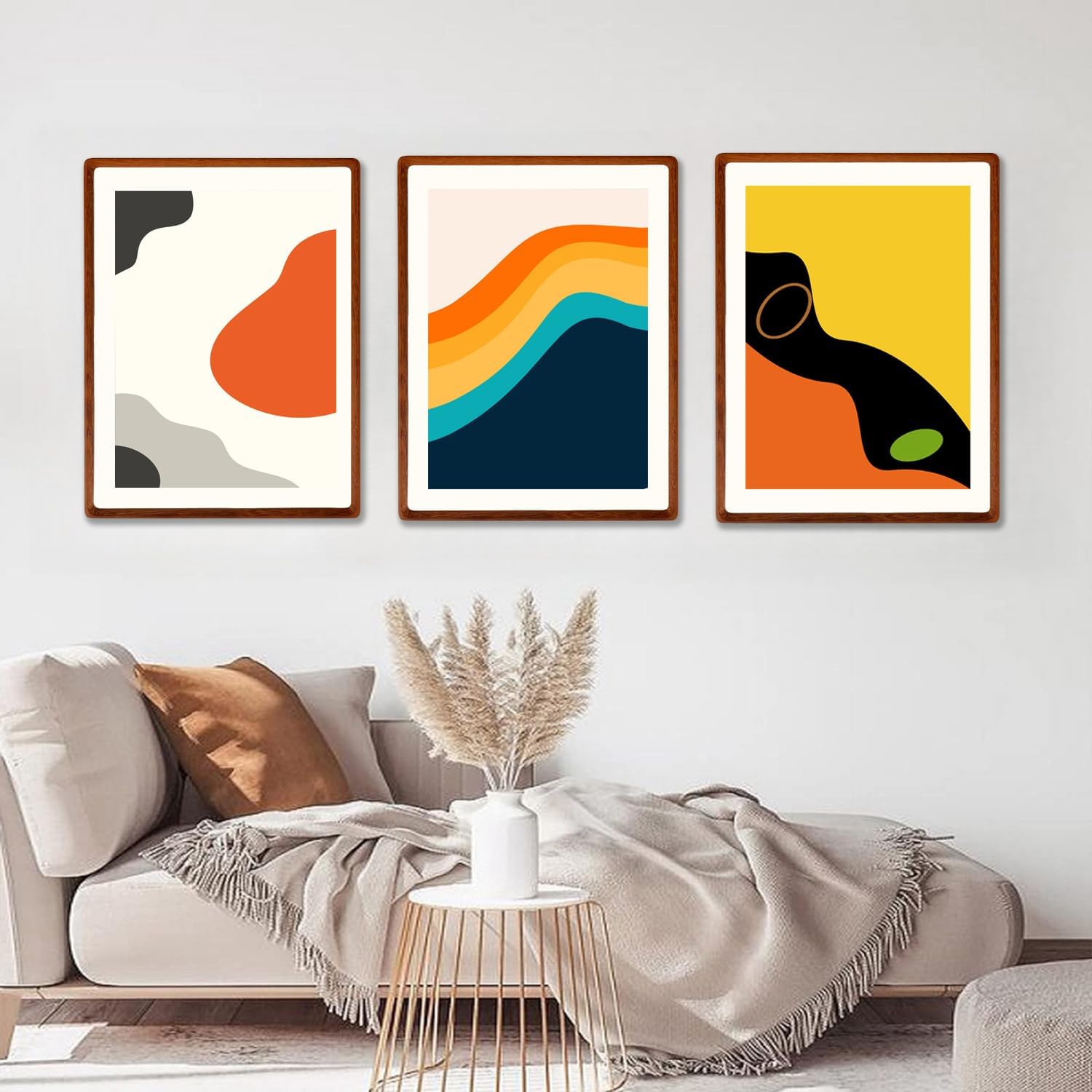 Natural Wood 16x20 Picture Frame, Display 12x16 Photo with Mat or 16x20 Without Mat, Solid Walnut Wood Poster Frame with Plexiglass, Wall Hanging Display - Image 7