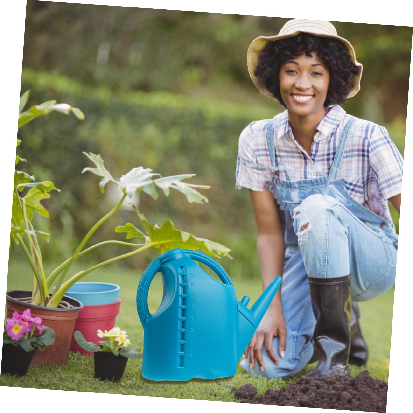 10l Kunststoff Gießkanne mit Langem Ausguss für Präzises Bewässern Großer Sprühflasche für Gartenpflanzen und Zimmerpflanzen
