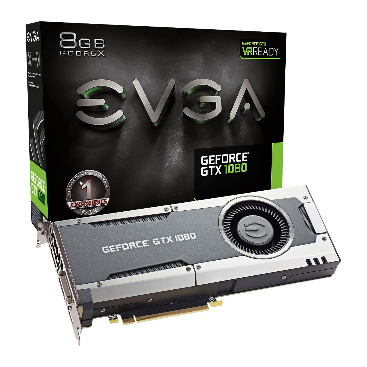 EVGA GeForce GTX 1080 GAMING, 8GB GDDRX, DX12 OSD Unterstützung 