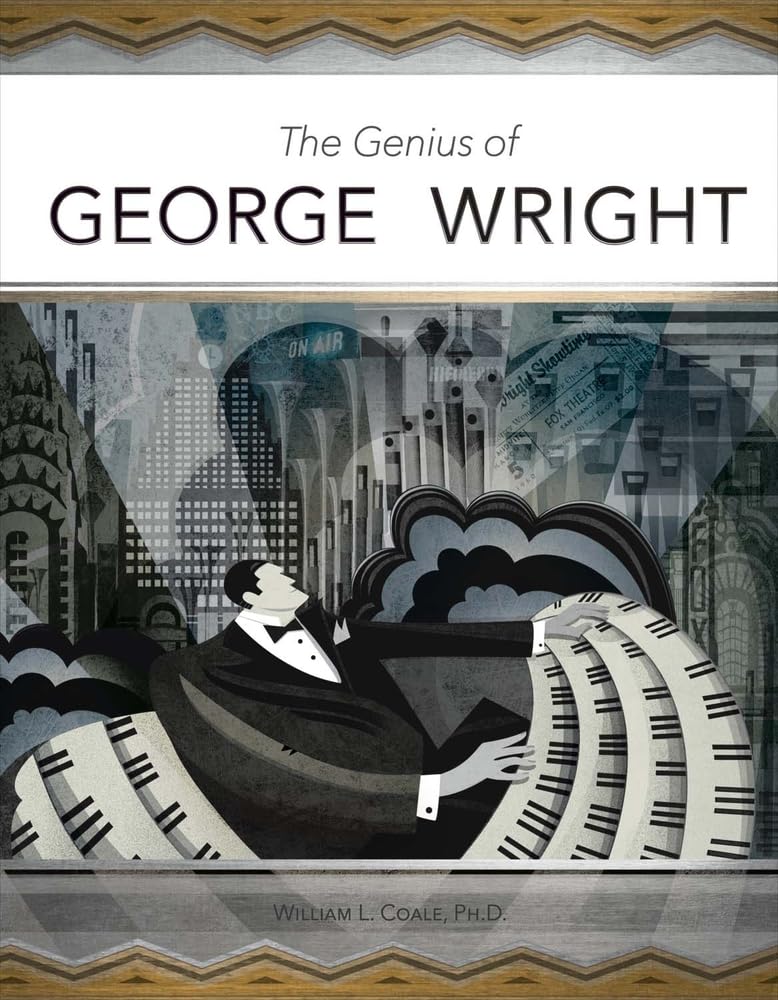 Livre George Wright biography à lire dans son salon pour passionné de musique d'orgue