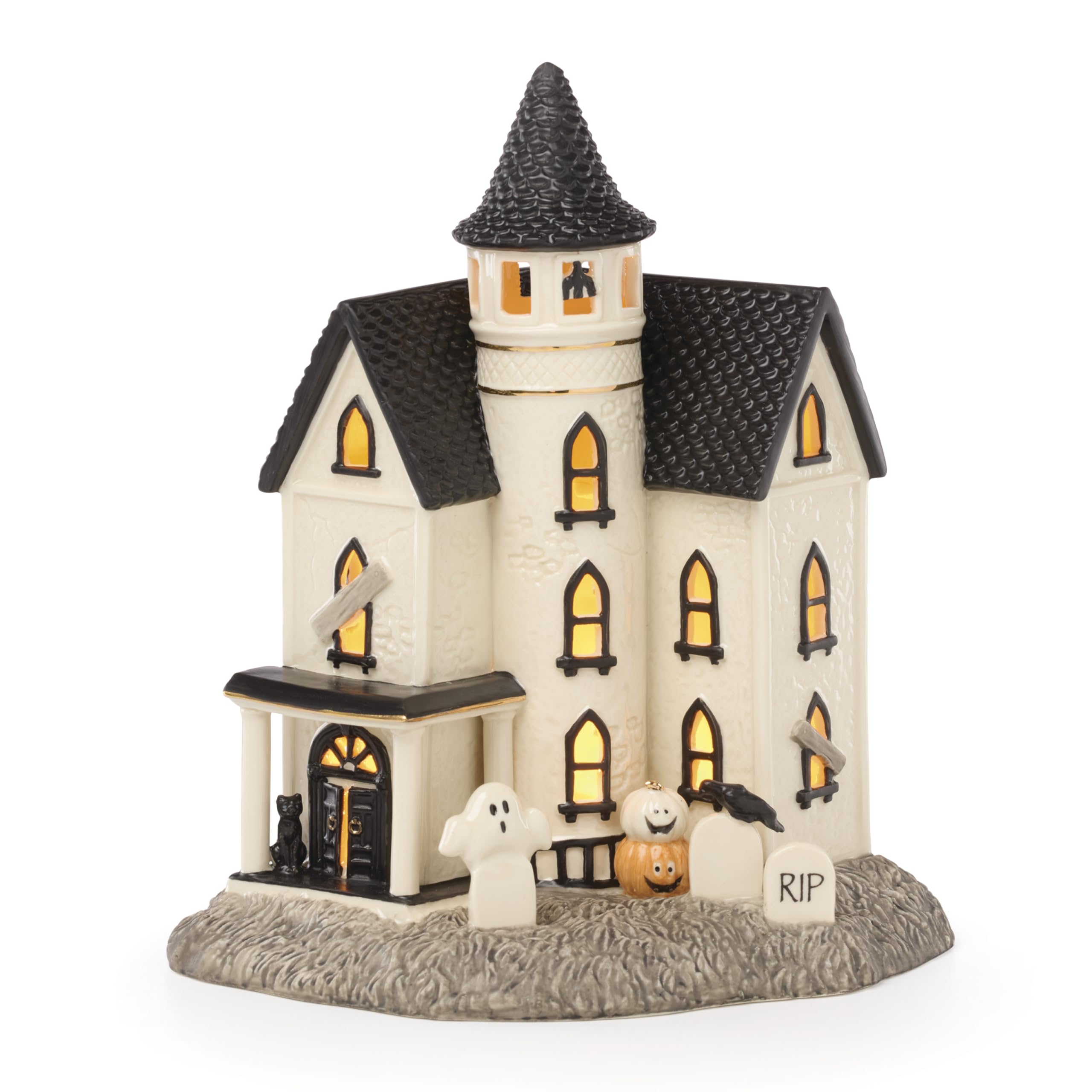 Amazon.com: Lenox Vintage Halloween Light-Up Manor Figurine