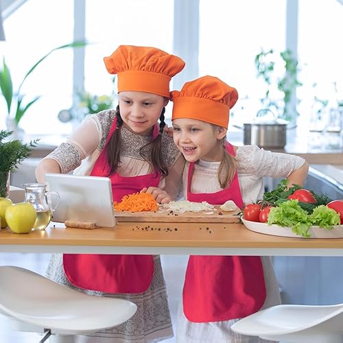 Vista 31 de KUUQA Paquete de 16/24/30/36/40 delantales de arte para niños a granel delantales de pintura para aula, suministros de fiesta Colores mixtos