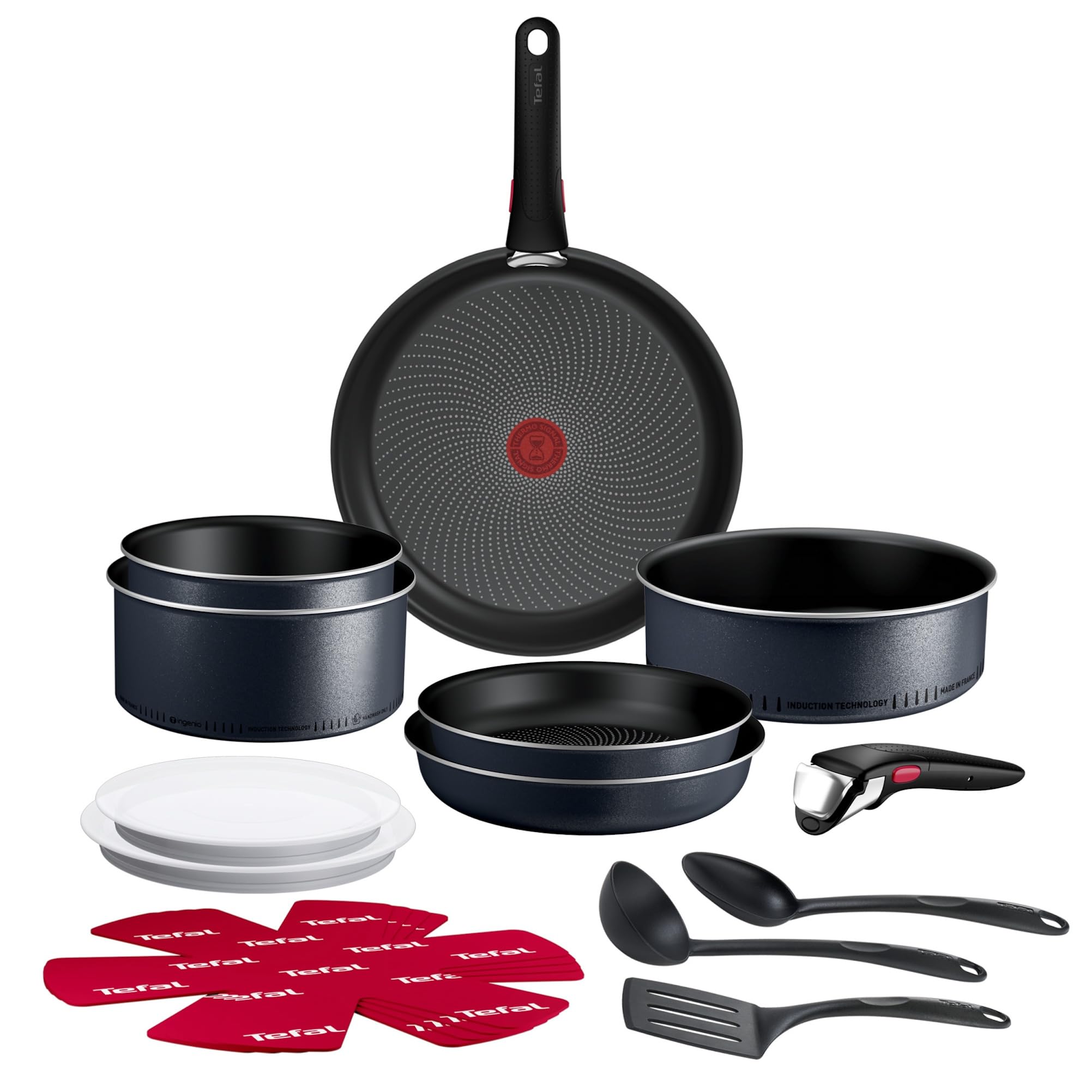 Tefal Ingenio Enjoy, batterie de cuisine 17 pièces avec sauteuse