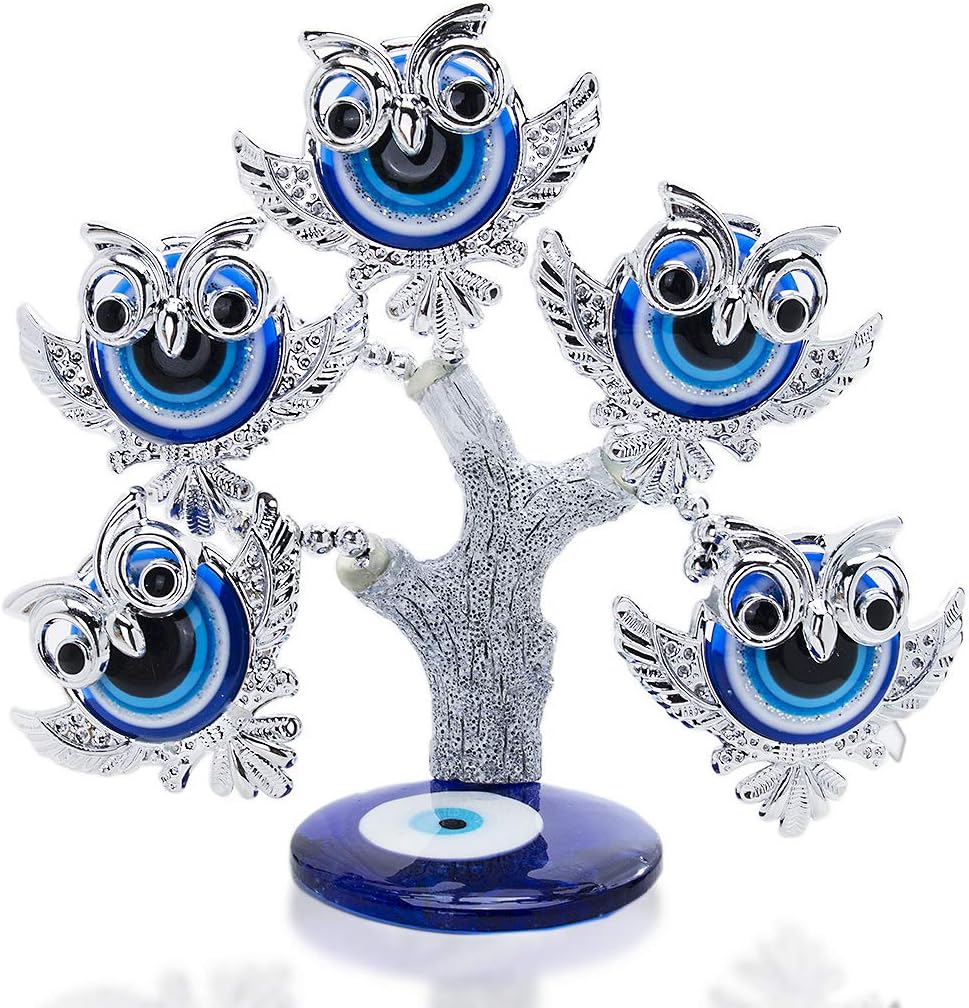 Amazon 超カワイイ シルバーフクロウの木置物 おしゃれ 部屋装飾物 好きな人へのプレゼント 置物 オブジェ オンライン通販