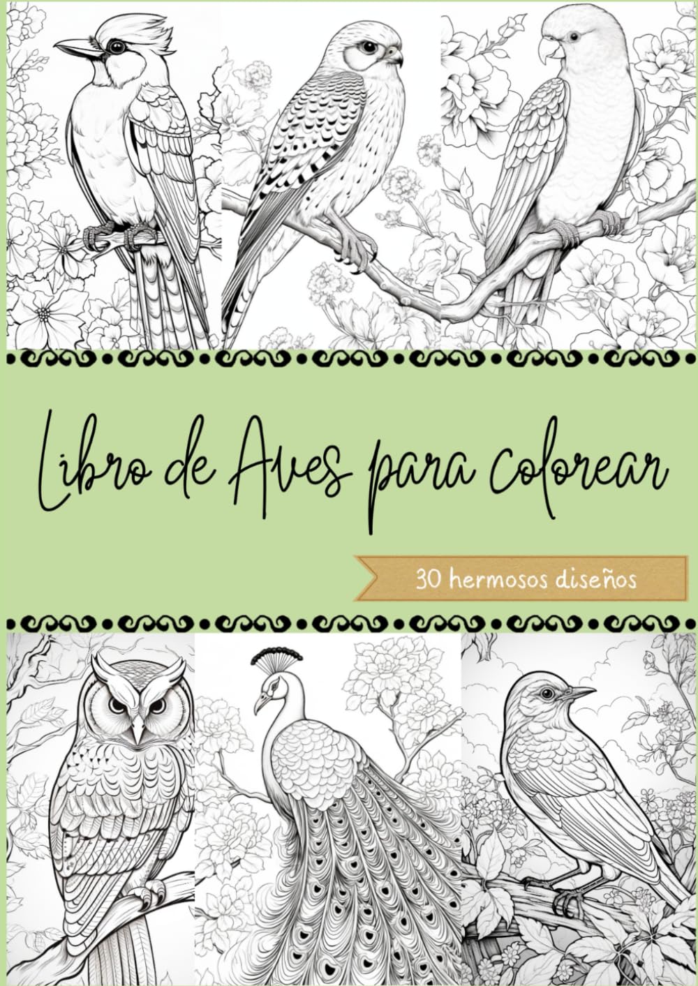 Libro de aves para colorear