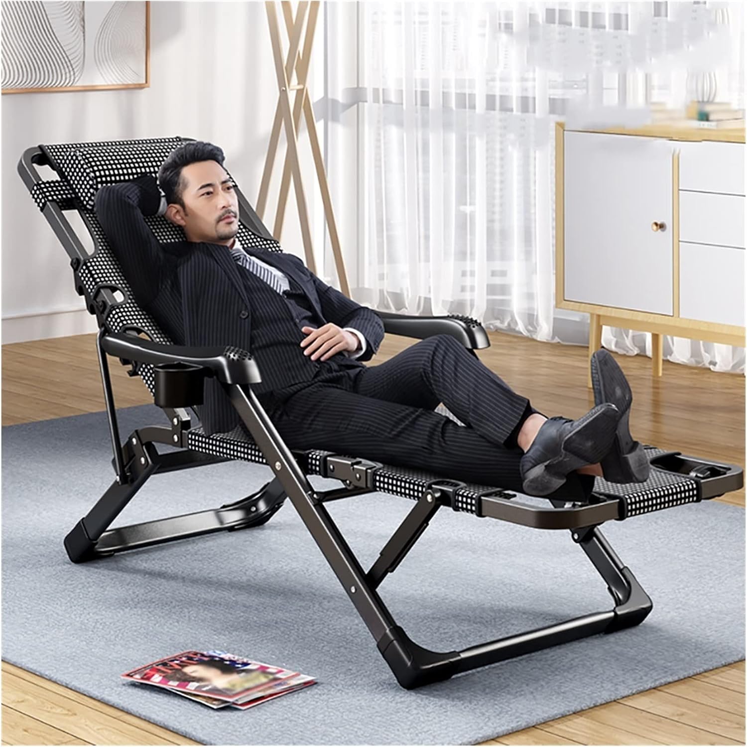 ゼロ グラビティ チェア 折りたたみ式 屋外パティオ リクライニング