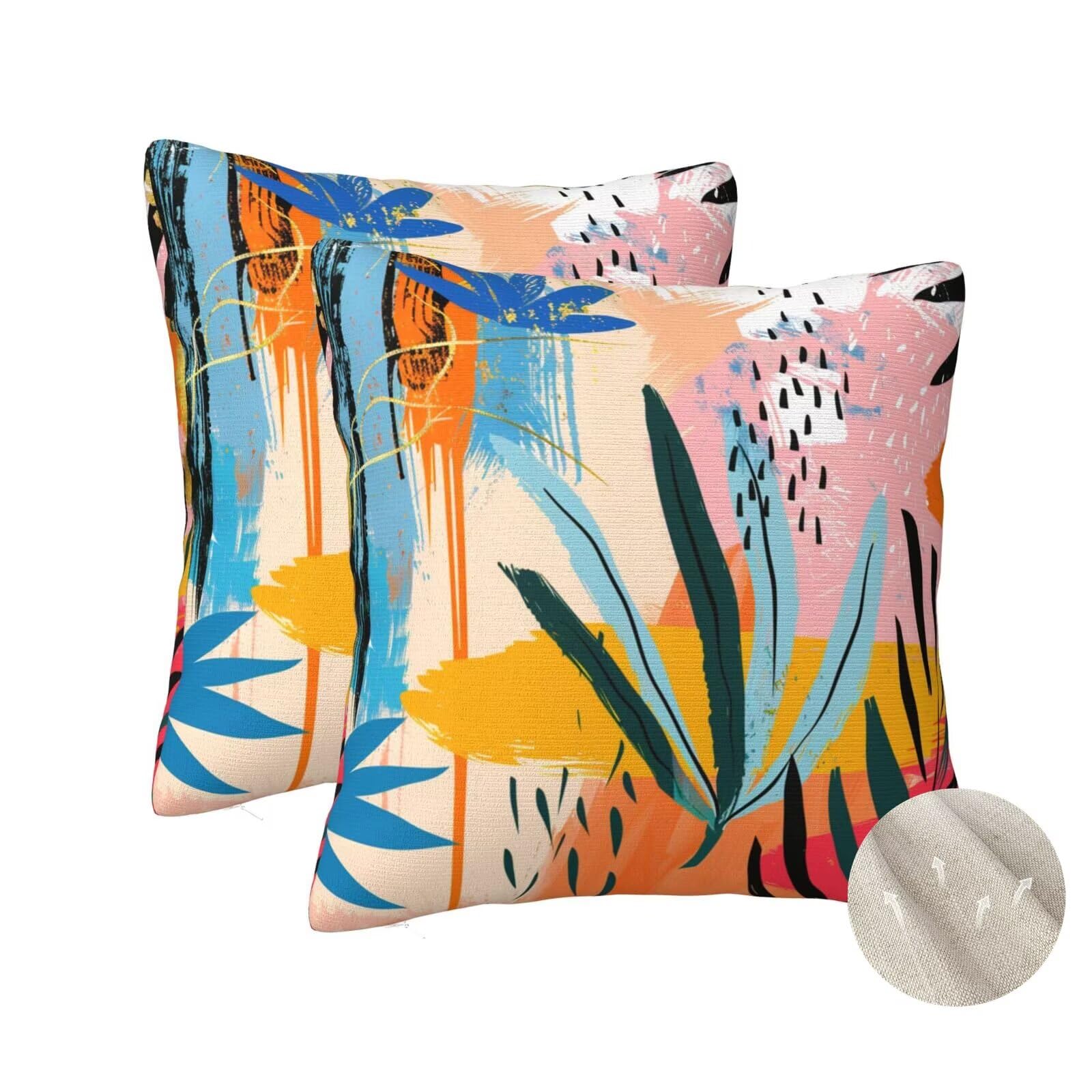 Housse coussin 50x50 cm lot de 2 pour sublimer votre canapé de salon