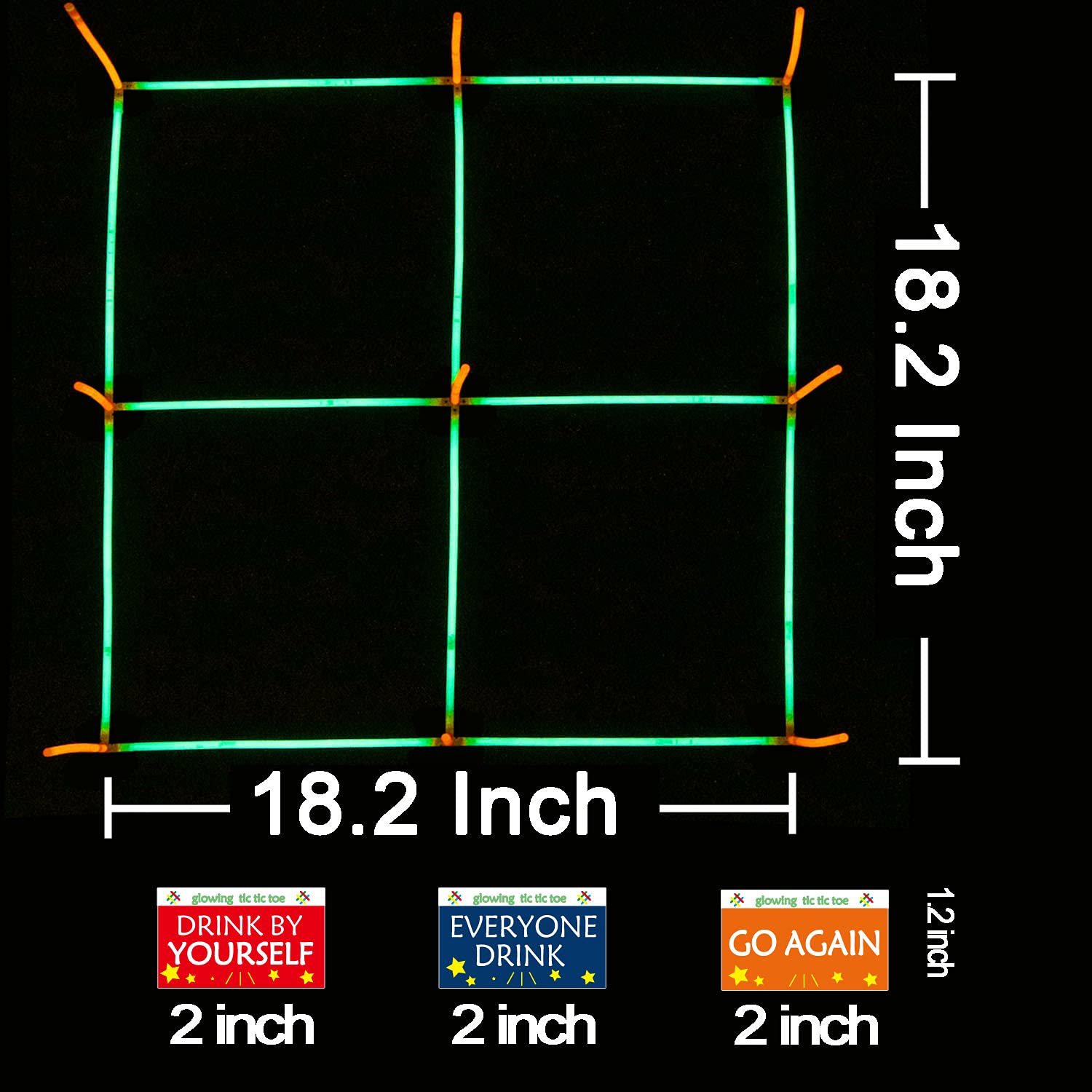 Naklejka 3 w 1 z pierścieniem startowym Tic Tac Toe gra wewnątrz i na zewnątrz dla dorosłych rodzin, zabawa kemping, podwórko, gry karnawałowe lub akademik dla wszystkich grup wiekowych