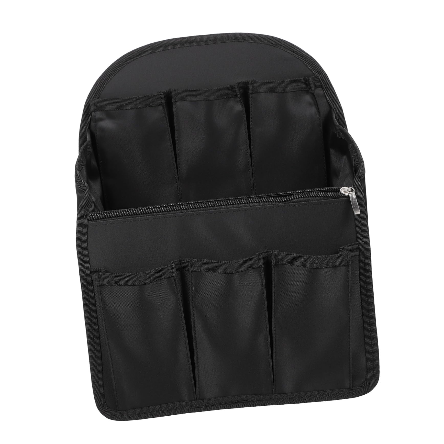 Gatuida Organizador Interior para Mochila de Nylon Negro, Cómodo y Transpirable Múltiples Bolsillos y Ranuras, Adecuado para Viajes y Organización de Equipaje