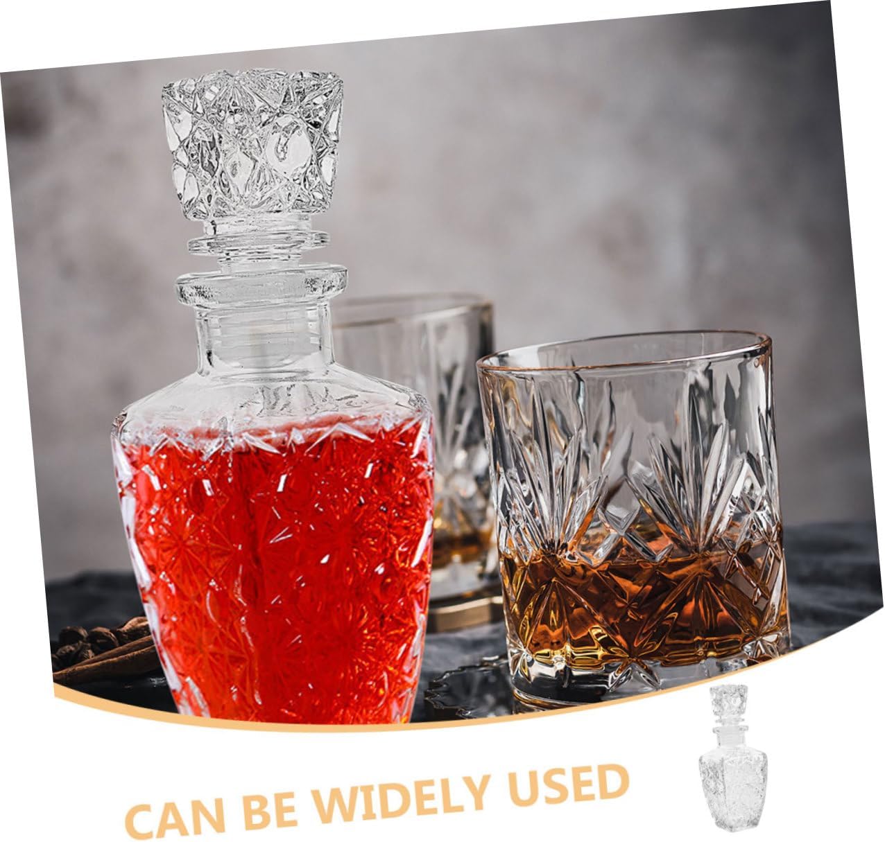 Zerodeko 2pcs Thickened Transparent Wine Bottle for Liquor and Beverages Reusable Airtight Design for Parties and Daily Use